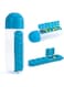 3-in-1 Water Bottle with Pill Organizer - Portable Weekly Pill Case with Day Markers, 20oz BPA-Free Travel Water Bottle for Office, Outdoor, and On-the-Go Convenience
