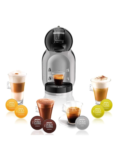 Nescaf&eacute; Dolce Gusto Mini Me Single Serve Capsule Coffee Machine Starter Kit, Black &amp; Grey
