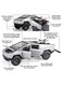 Mars Pickup Diecast Metal Model Toy Truck with Sound &amp; Light Effects, Pull-Back Action, Includes Beach Motorcycle, Gift for Kids Ages 3+ - Durable Educational Playset
