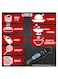Instant Read Meat Thermometer for Grill &amp; Cooking &ndash; Fast &amp; Precise Digital Food Thermometer with Backlight, Magnet, Calibration, Foldable Probe
