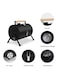 Portable Charcoal Grill &ndash; Mini BBQ Grill for Outdoor Cooking, Camping, and Picnics   Compact, Lightweight, and Easy to Use Black
