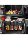 Car Trunk Organizer 3rd Gen &ndash; 7X Upgrade Super Capacity SUV Storage with Sturdy Elastic Net, Lids &amp; Hanging Design for Maximum Space Efficiency
