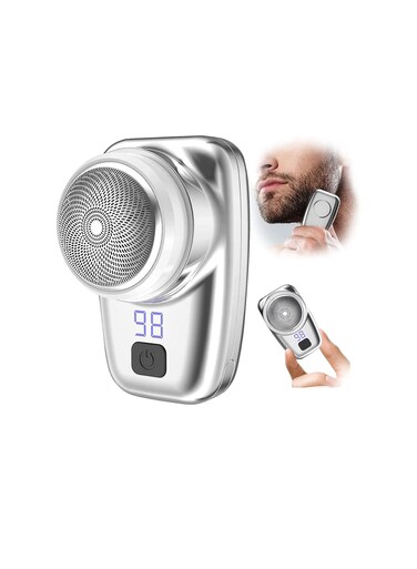 Mini Shaver Portable Electric Razor for Men, USB Rechargeable Pocket Shaver, Waterproof Wet &amp; Dry Use, Compact Electric Shaver
