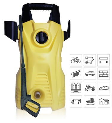 High-Pressure Washer for Vehicles, Home &amp; Garden - Waterproof Electric Power Washer with Adjustable Nozzle, Compact &amp; Portable Design, Ideal for Car Washing
