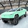 1/24 Cybertruck Electric Pick-Up Truck Model Car, Zinc Alloy Pull-Back Toy Vehicle with Sound &amp; Light, Durable Die-Cast Collectible for Kids, Boys, Girls, and Fans (Green)
