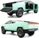 1/24 Cybertruck Electric Pick-Up Truck Model Car, Zinc Alloy Pull-Back Toy Vehicle with Sound &amp; Light, Durable Die-Cast Collectible for Kids, Boys, Girls, and Fans (Green)

