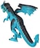 ألعاب Monster Blue Dragon RC Electric Walking Smoking Dragon Toy with Sound, Lights, Mist Spray, and Movable Wings – لعبة وحش تفاعلية يتم التحكم فيها عن بعد للأطفال