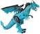 ألعاب Monster Blue Dragon RC Electric Walking Smoking Dragon Toy with Sound, Lights, Mist Spray, and Movable Wings – لعبة وحش تفاعلية يتم التحكم فيها عن بعد للأطفال