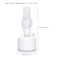 Portable Humidifier with 1200mAh Rechargeable Battery, 6-8 Hours Runtime, Auto Shut-Off, Night Light, Quiet Cool Mist for Plants, Office, Car, Bedroom, and Travel - White
