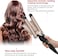 Electric Hair Curler - 3 Barrel 25mm Hair Waver Curling Iron Wand, Tourmaline Ceramic Hair Crimper with Fast Heating, Bubble Curl Styling Tool for Long Hair Beach Waves 

