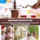 Electric Chocolate Fountain Machine, 3-Tier Chocolate Waterfall Fondue  Mini Chocolate Melting Fountain for Parties, Events, Buffets, Cafes  Restaurants 
