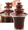 Electric Chocolate Fountain Machine, 3-Tier Chocolate Waterfall Fondue  Mini Chocolate Melting Fountain for Parties, Events, Buffets, Cafes  Restaurants 
