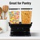 Large 11Qt Cereal Dispenser Countertop - Dry Food Storage Container for Pantry  Pantry Organizer and Snack Holder for Oatmeal, Granola, Nuts, and Dry Food
