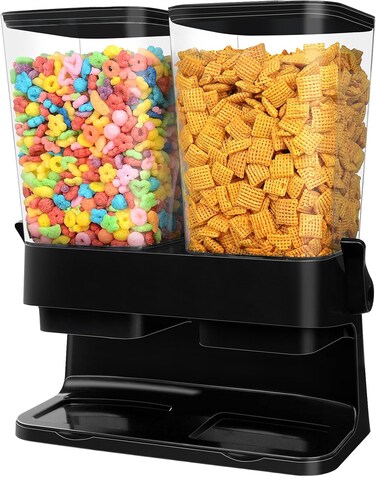 Large 11Qt Cereal Dispenser Countertop - Dry Food Storage Container for Pantry  Pantry Organizer and Snack Holder for Oatmeal, Granola, Nuts, and Dry Food
