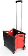 65L Large Capacity Folding Fishing Box - 350kg Ultra-Light Aluminum Alloy Fishing Case with Telescopic Handle, Multi-Function Portable Tool Holder for Fishing Gear Storage
