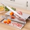 Manual Bone Meat Slicer &ndash; 15.3&rdquo; Stainless Steel Bone Cutter Machine   Heavy-Duty Rib, Fish, Chicken, and Beef Cutting Machine for Home and Commercial Cooking
