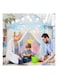 Big Princess Castle Theme Tent House for Kids &ndash; Indoor &amp; Outdoor Playhouse (Blue, Lights &amp; Balls Not Included)   Portable &amp; Easy-to-Assemble Play Tent for Girls  Boys
