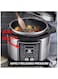 Pressure Cooker 1000W, 6L, 14 Smart Cooking Programs, Digital Display &amp; Manual Function for Personalized Recipes, Safety Features, PCM60.000SS - Silver
