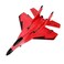 Remote Control Airplane Glider RC Plane 2.4 GHz, Easy to Fly Fighter Aircraft with Automatic Balance Gyro, EPP Foam Design, Ideal for Kids and Adults - Red
