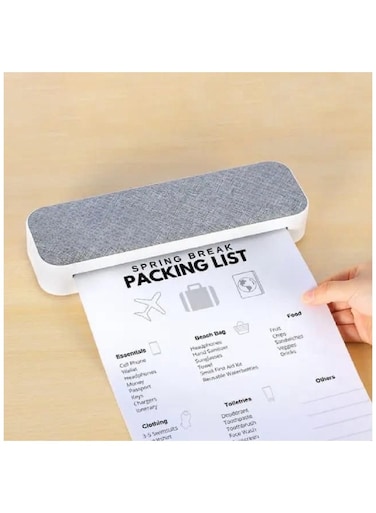 طابعة ورق PeriPage A4 المحمولة، طابعة حرارية صغيرة مقاس 210 مم، اتصال USB وBluetooth، تطبع ملفات PDF وصفحات الويب والمستندات والصور والعقود