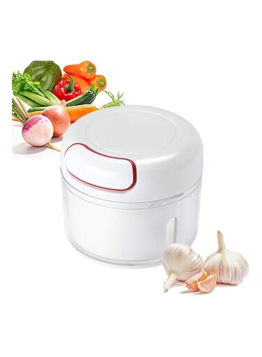 Manual Food Chopper &ndash; Handheld Pull Chopper for Fruits, Vegetables, Nuts, Herbs, and Onions &ndash; Compact Food Processor  Mincer