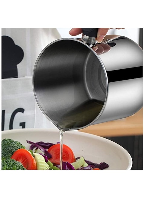 1.8L Bacon Grease Container with Fine Mesh Filter, 304 Stainless Steel Oil Storage Can with Handle, Dust Cover, and Drip Tray for Kitchen Cooking Oil, Edible Oil
