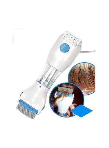 مشط كهربائي لإزالة القمل والبراغيث للكلاب والقطط والحيوانات الأليفة   مشط كهربائي لعلاج قمل الحيوانات الأليفة مع فلتر التقاط فعال لإزالة البراغيث والقمل