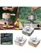 Outdoor Camping Stove, Stainless Steel Gas Valve Propane Burner  Portable Butane Stove for BBQ, Picnics, Hiking &amp; Backpacking  Compact
