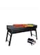 Portable Charcoal Barbecue Grill Foldable Stainless Steel BBQ Grill for Outdoor Camping Household Cooking  Picnics  Lightweight  Durable Compact BBQ Equipment
