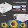 FunLites &nbsp; Bluetooth 1080P Projector,+80% Brightness Video Projector with 200" Display 60,000 Hrs Led Home Theater Projector,Native 1080P Compatible with Fire TV Stick,PS4, HDMI, VGA, AV and USB