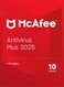 McAfee Antivirus Plus   10 Devices (1-10 Users)   2025   Digital License