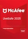 McAfee LiveSafe   Unlimited Devices 1 Year   2025   Digital License