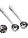 Scoop Clip Stainless Steel Tablespoon Coffee Spoon with Long Handle Multifunction Sealing Bag Clip for Tea, Coffee, Protein Powder, Instant Drinks, Kitchen Tools