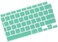 US Layout English language Silicone Keyboard Cover Skin For MacBook Air 13" 2020 With Touch ID Model:- A2179/A2337 M1 Chip, Keyboard Accessories" Mint Green