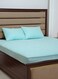 Linen Fitted Style Waterproof Mattress Protector 200X200 Blue