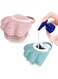Luncpcihe Dog &amp; Cat Bath Brush Comb, Dog Silicone Grooming Brush, Puppy Silicone Massage Brush, Hair Fur Grooming Cleaning Brush, Soft Shampoo Dispenser(2pcs)