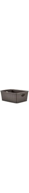 Stefanplast Elegance Rattan Basket, Dove Grey, 25 X 19 10 Cm