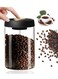 Storage Container, Vacuum Sealing for Jars, Glass Kitchen Storage Jars, Coffee Jars with Airtight Lid for Coffee Beans &amp; Grounds, Tea, Sugar, Nuts, Spices