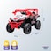 Lovely Baby LB 3090E Kids Battery Operated Ride-On Car/Jeep with EVA Wheels, 12V7AMP, 100% Assembled, Ages 1-4 Years - Red