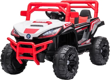 Lovely Baby LB 3090E Kids Battery Operated Ride-On Car/Jeep with EVA Wheels, 12V7AMP, 100% Assembled, Ages 1-4 Years - Red