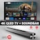 55-Inch 4K UHD QLED Smart TV, Quantum Dot Display, HDR10, 60Hz, Google TV, + 2.0 Channel Soundbar 30W, HDMI ARC, Bluetooth, USB, MP3, FM, 55APRO2025+SOUNDBAR Black