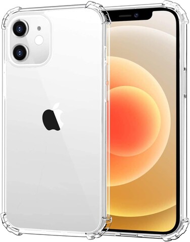 Muzz iPhone 12 mini (5.4 inch) Case Cover Protective Shock Absorption Bumper soft Transparent Case For Apple iPhone 12 mini