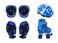 Colorland Toys - Top Gear Quad Skate Shoes 31-34 Blue Tg-9008