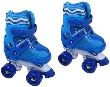 Colorland Toys - Top Gear Quad Skate Shoes 31-34 Blue Tg-9008