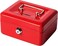 Jssmst Small Lock Cash Box With Money Tray, Locking For Kids Slot On Top, Red Box, 5.91 X 4.72 2.95 Inches, Cb003-R