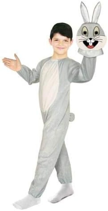 Fancy Land Rabbit Costume (2-3 Years, Silver)