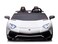 Color Land Toys Licensed Lamborghini Aventador Electric Car For Kids Xxl, 24 V White