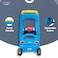 سيارة ركوب الأطفال Lovely Baby Lb 786 Cozy Coupe للأطفال الصغار مع توجيه موسيقي، وعجلات دوارة 360 درجة، ومقبض دفع - للأعمار من 1 إلى 4 سنوات (مجمعة بالكامل، لون أزرق)