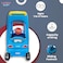 سيارة ركوب الأطفال Lovely Baby Lb 786 Cozy Coupe للأطفال الصغار مع توجيه موسيقي، وعجلات دوارة 360 درجة، ومقبض دفع - للأعمار من 1 إلى 4 سنوات (مجمعة بالكامل، لون أزرق)