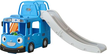 Color Land Toys - Little Tayo Bus 3In1 Slide Playset Blue For Kids